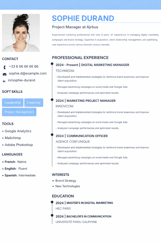 Resume preview